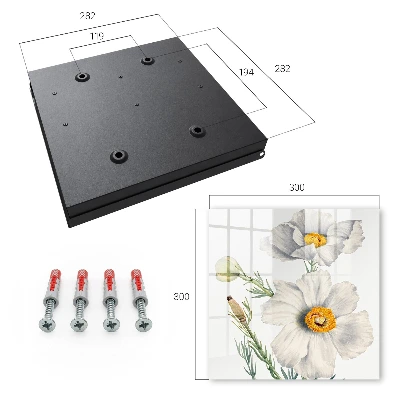 Armadietto portachiavi Fiori natura