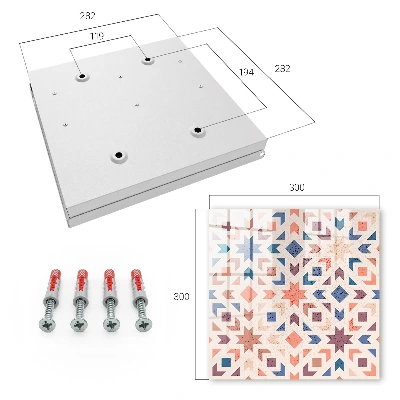 Cassetta portachiavi da parete Modello geometrico
