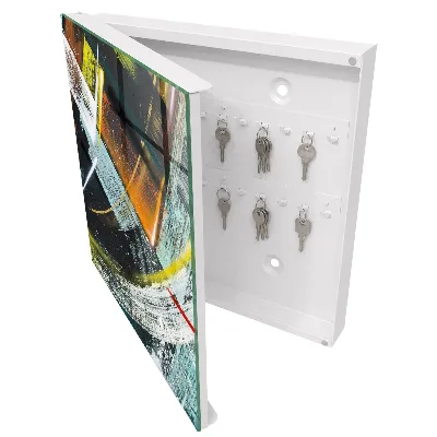 Cassetta portachiavi da parete Vortice colorato
