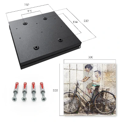 Scatola porta chiavi Bambini e bicicletta