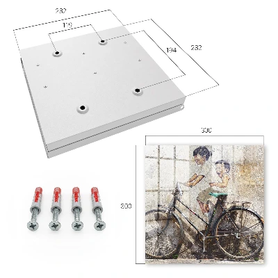 Scatola porta chiavi Bambini e bicicletta