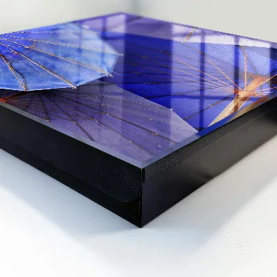 Armadietto portachiavi Ombrelli blu