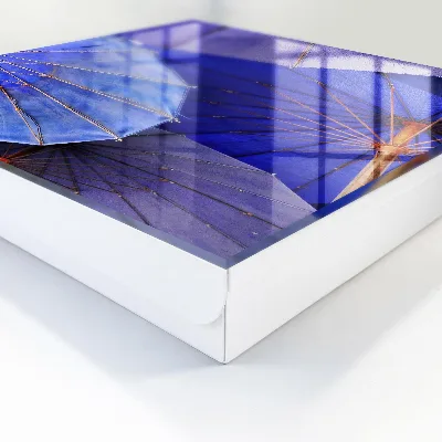 Armadietto portachiavi Ombrelli blu