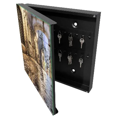 Scatola porta chiavi Strada notturna