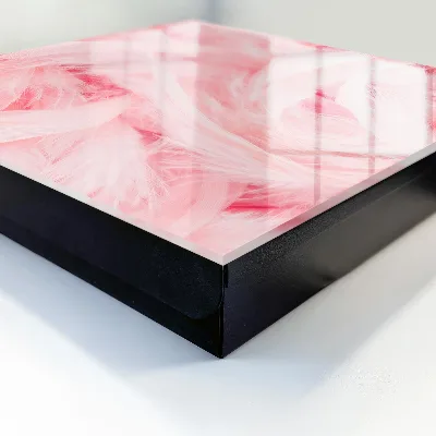 Scatola porta chiavi Piume rosa
