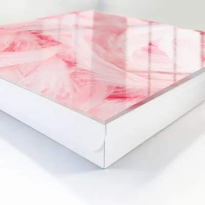 Scatola porta chiavi Piume rosa