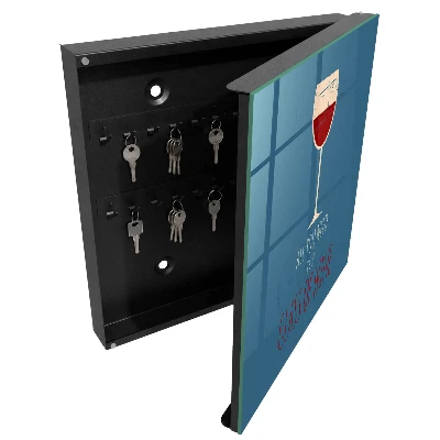 Scatola porta chiavi Un bicchiere di vino
