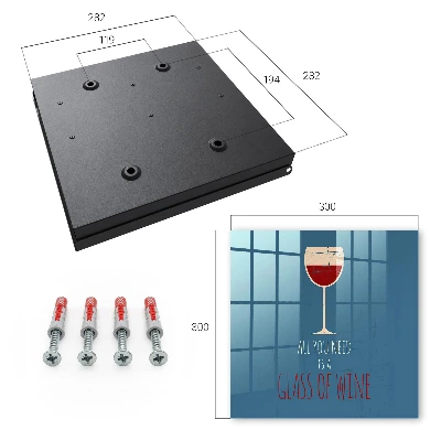 Scatola porta chiavi Un bicchiere di vino