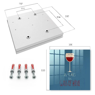 Scatola porta chiavi Un bicchiere di vino
