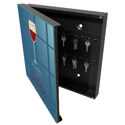 Scatola porta chiavi Un bicchiere di vino
