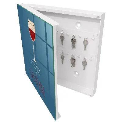 Scatola porta chiavi Un bicchiere di vino