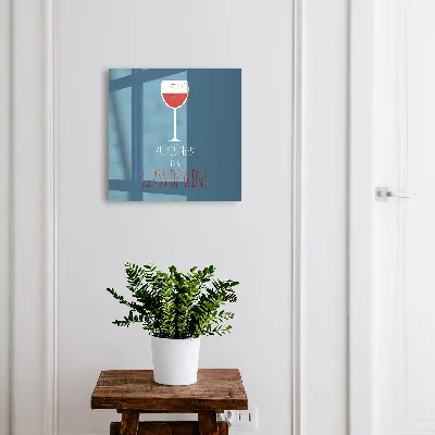 Scatola porta chiavi Un bicchiere di vino