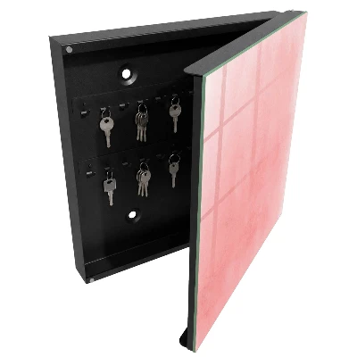 Scatola porta chiavi Sfondo rosa