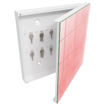 Scatola porta chiavi Sfondo rosa