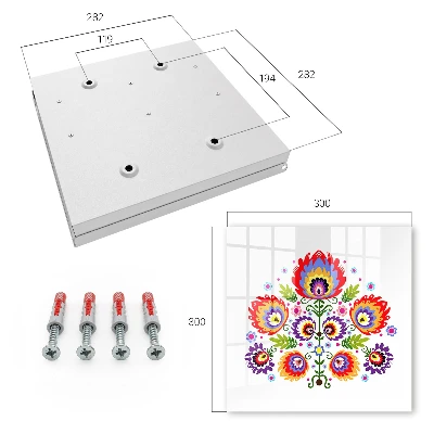 Scatola porta chiavi Fiori popolari