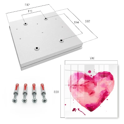 Scatola porta chiavi Cuore d'amore