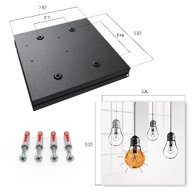 Cassetta portachiavi da parete Lampadine