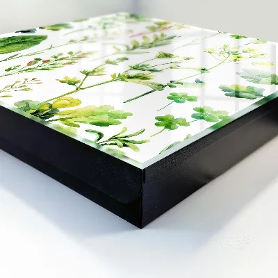 Scatola porta chiavi Acquerello vegetale