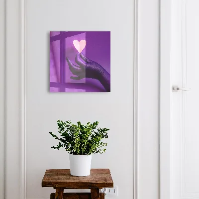 Cassetta portachiavi da parete Amore viola