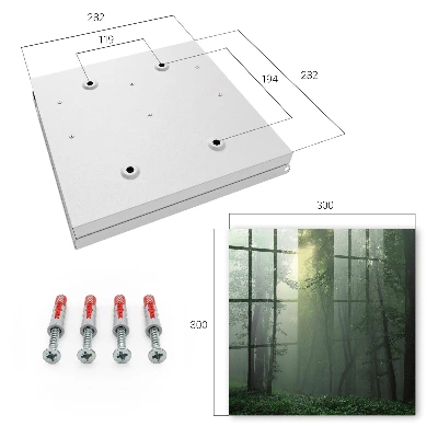Scatola porta chiavi Nebbia forestale