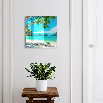 Cassetta portachiavi da parete Paradiso tropicale