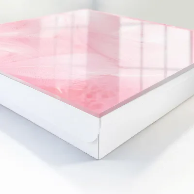 Armadietto portachiavi Piume rosa