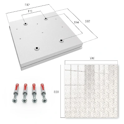 Cassetta portachiavi da parete Modello geometrico