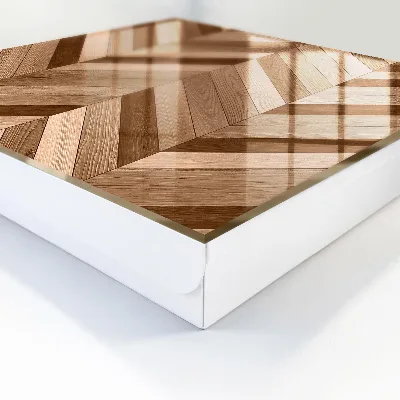 Scatola porta chiavi Spina di pesce in legno