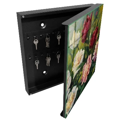 Scatola porta chiavi Fiori colorati