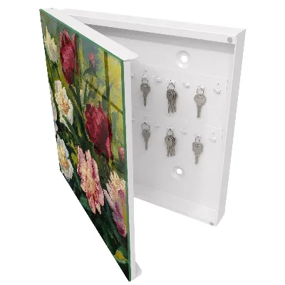 Scatola porta chiavi Fiori colorati