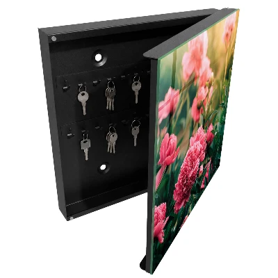 Scatola porta chiavi Peonie rosa