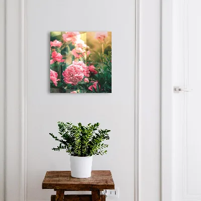 Scatola porta chiavi Peonie rosa