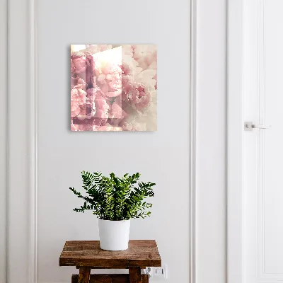 Scatola porta chiavi Fiori di peonia