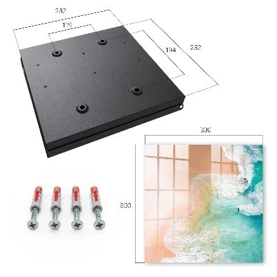 Scatola porta chiavi Spiaggia turchese