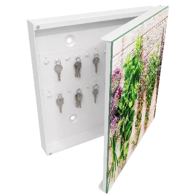 Scatola porta chiavi Erbe aromatiche verdi