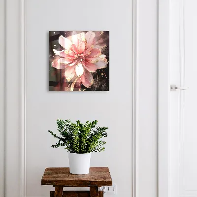 Scatola porta chiavi Fiore rosa