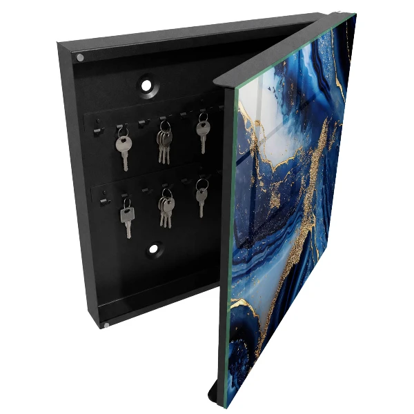 Scatola porta chiavi Strisce blu navy