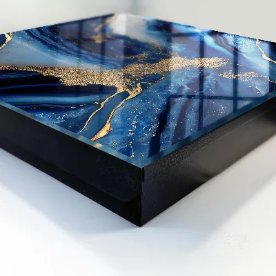 Scatola porta chiavi Strisce blu navy