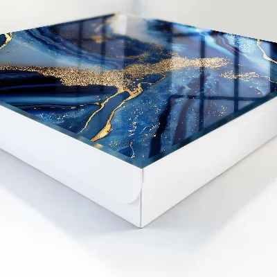 Scatola porta chiavi Strisce blu navy