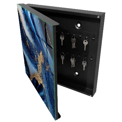 Scatola porta chiavi Strisce blu navy