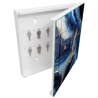 Scatola porta chiavi Strisce blu navy