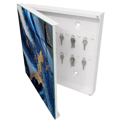 Scatola porta chiavi Strisce blu navy