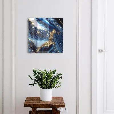 Scatola porta chiavi Strisce blu navy
