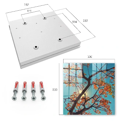 Scatola porta chiavi Albero autunnale