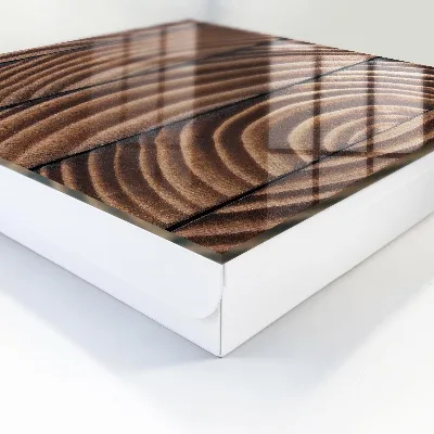 Cassetta portachiavi da parete Onde di legno