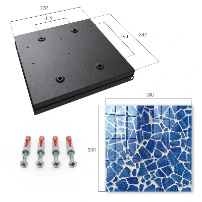 Cassetta portachiavi da parete Mosaico blu