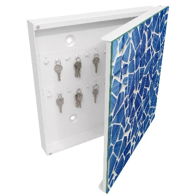 Cassetta portachiavi da parete Mosaico blu