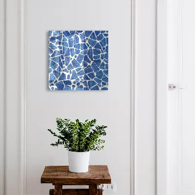 Cassetta portachiavi da parete Mosaico blu