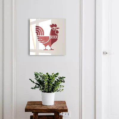 Cassetta portachiavi da parete Stile popolare del gallo