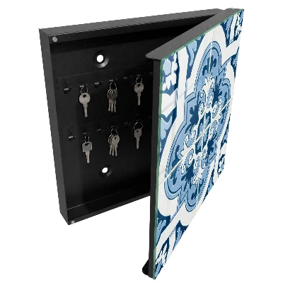 Armadietto portachiavi Piastrelle blu